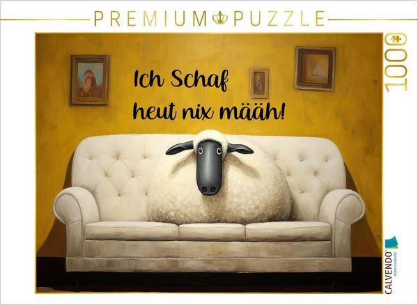 Produktbild: CALVENDO Puzzle Brillenschaf | 1000 Teile Lege-Gr&ouml;&szlig;e 64x48cm Foto-Puzzle f&uuml;r gl&uuml;ckliche Stunden