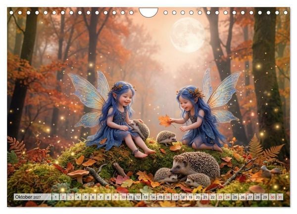 Produktbild: Im Zaubergarten der Feenkinder (Wandkalender 2027 DIN A4 quer), CALVENDO Monatskalender