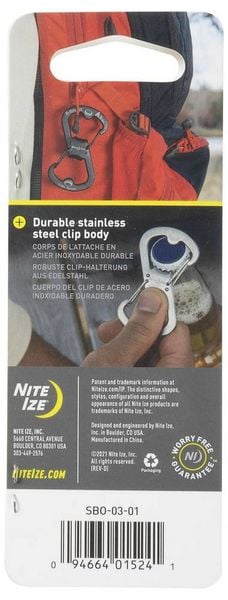 Produktbild: NITE Ize NI-SBO-03-01 Karabiner 82mm x 45mm 1St.