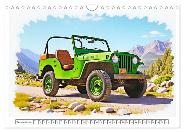 Produktbild: Kultautos der 1960er Jahre (Wandkalender 2026 DIN A4 quer), CALVENDO Monatskalender