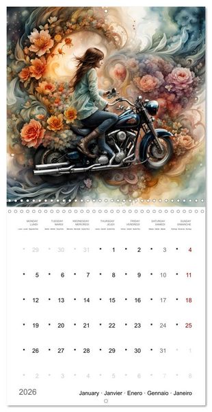 Produktbild: De la m&eacute;canique po&eacute;tique (Calendrier mural carr&eacute; 2026 30x30 cm) Calendrier double avec une page pour vos prises de notes