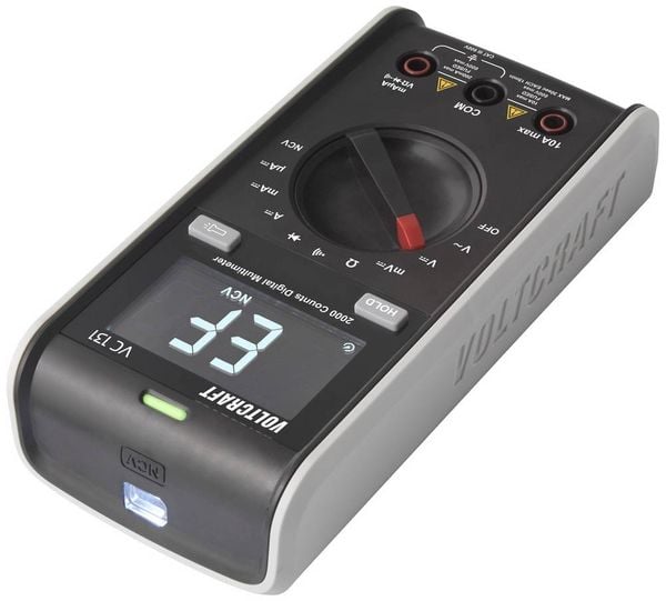 Produktbild: VOLTCRAFT VC131 Hand-Multimeter digital CAT III 600V Anzeige (Counts): 2000