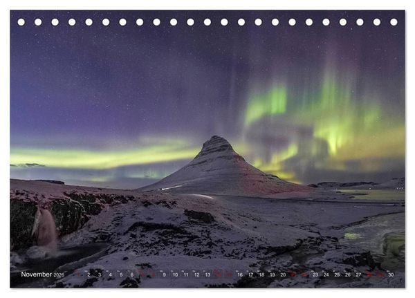 Produktbild: Aurora Borealis - Lichter des Nordens (Tischkalender 2026 DIN A5 quer), CALVENDO Monatskalender