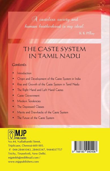 Produktbild: The Caste System in Tamil Nadu