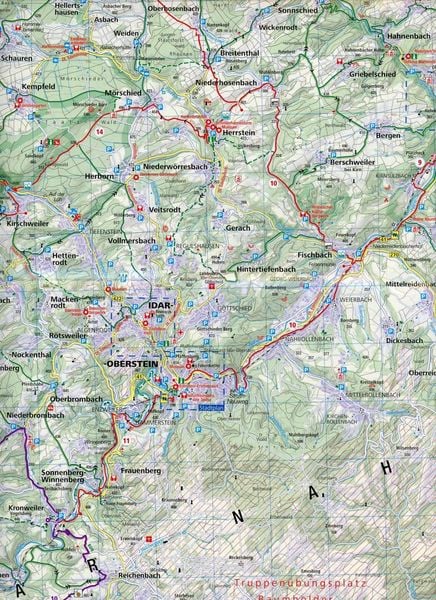 Produktbild: KOMPASS Fahrradkarte 3061 Hunsr&uuml;ck, Obere Nahe 1:70.000