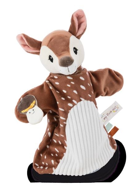 Produktbild: Schmusetuch Handpuppe Rehkitz 2in1 26x25cm auf