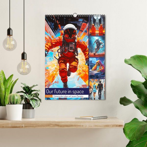 Produktbild: Our future in space. Pulsierendes Leben auf neuen Planeten (Wandkalender 2026 DIN A3 hoch), CALVENDO Monatskalender