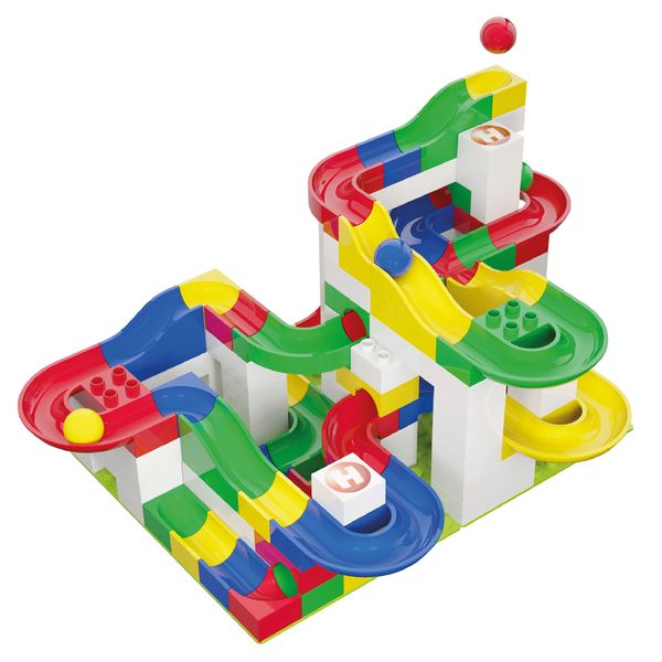 Produktbild: HUBELINO Kugelbahn Baukasten basis (123-teilig)