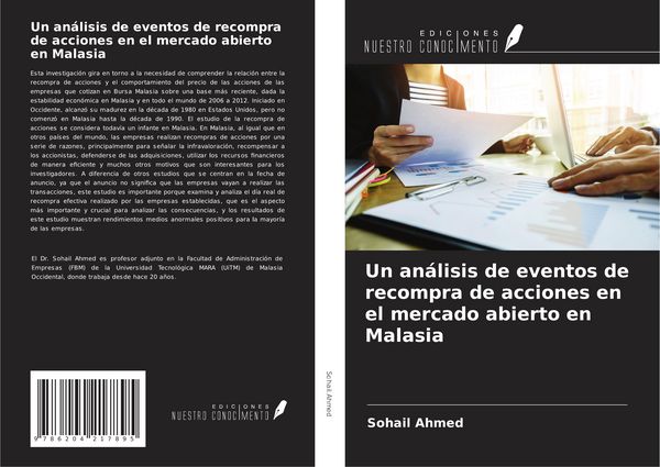 Produktbild: Un an&aacute;lisis de eventos de recompra de acciones en el mercado abierto en Malasia