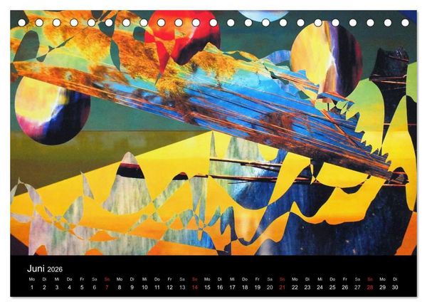 Produktbild: MEDIA-ART Der Kunstkalender (Tischkalender 2026 DIN A5 quer), CALVENDO Monatskalender