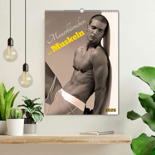 Produktbild: Mauerbl&uuml;mchen mit Muskeln (Wandkalender 2026 DIN A2 hoch), CALVENDO Monatskalender