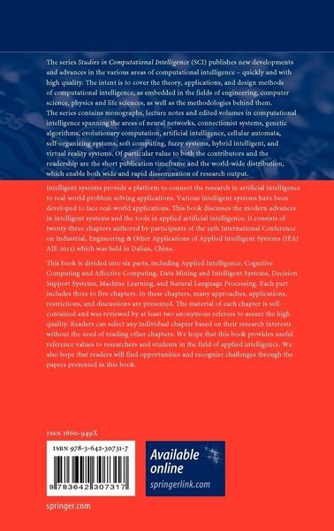 Produktbild: Modern Advances in Intelligent Systems and Tools