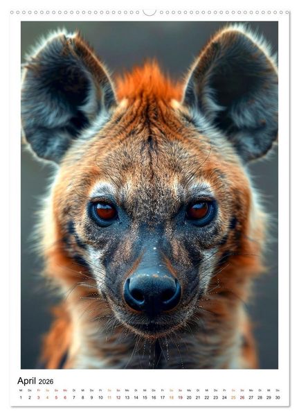 Produktbild: Afrikas Tierwelt - imposante K&ouml;pfe (hochwertiger Premium Wandkalender 2026 DIN A2 hoch), Kunstdruck in Hochglanz