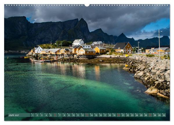 Produktbild: Wandern - In Norwegen und Schweden (hochwertiger Premium Wandkalender 2027 DIN A2 quer), Kunstdruck in Hochglanz