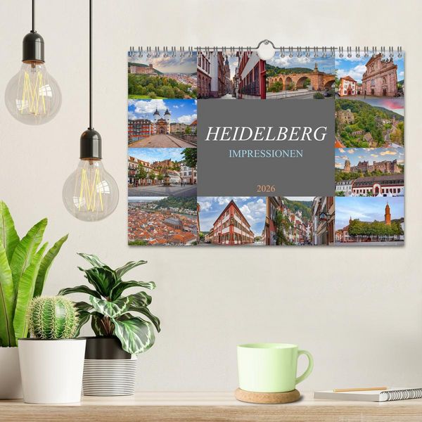 Produktbild: Heidelberg Impressionen (Wandkalender 2026 DIN A4 quer), CALVENDO Monatskalender