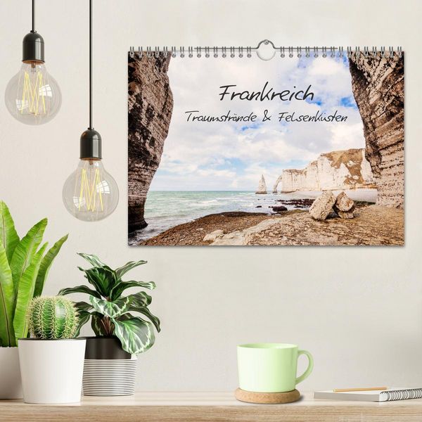 Produktbild: Frankreich - Traumstr&auml;nde & Felsenk&uuml;sten (Wandkalender 2026 DIN A4 quer), CALVENDO Monatskalender