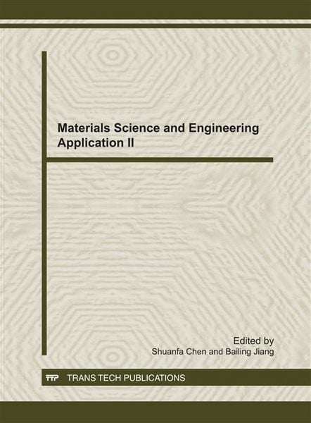 Produktbild: Materials Science and Engineering Application II