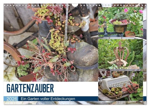 Gartenzauber (Wandkalender 2026 DIN A3 quer), CALVENDO Monatskalender