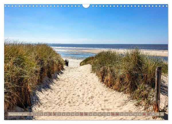 Produktbild: Inselliebe Langeoog (Wandkalender 2026 DIN A3 quer), CALVENDO Monatskalender