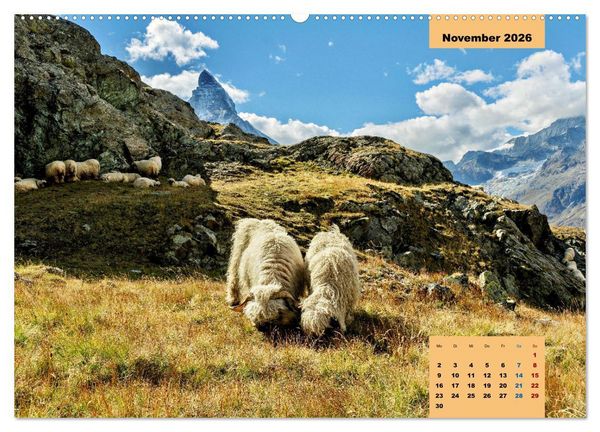 Produktbild: WANDERN &uuml;ber Stock und Stein in der Schweiz (hochwertiger Premium Wandkalender 2026 DIN A2 quer), Kunstdruck in Hochglanz