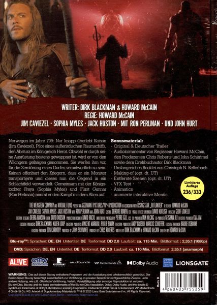 Produktbild: Outlander - Mediabook - Cover B - Limited Edition (Blu-ray+DVD)