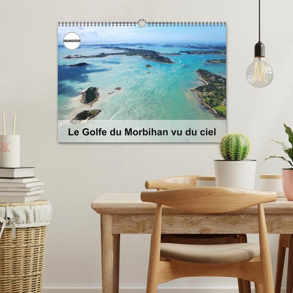 Produktbild: Le Golfe du Morbihan vu du ciel (Calendrier mural 2026 DIN A3 vertical), CALVENDO calendrier mensuel