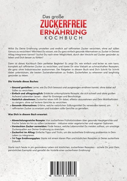 Produktbild: Das gro&szlig;e Zuckerfreie Ern&auml;hrung Kochbuch