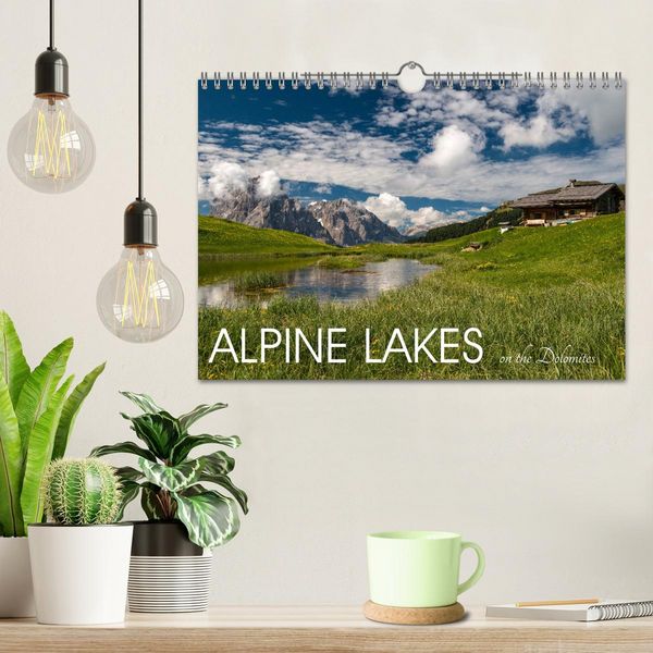 Produktbild: Alpine lakes on the Dolomites (Wall Calendar 2026 DIN A4 landscape), CALVENDO 12 Month Wall Calendar