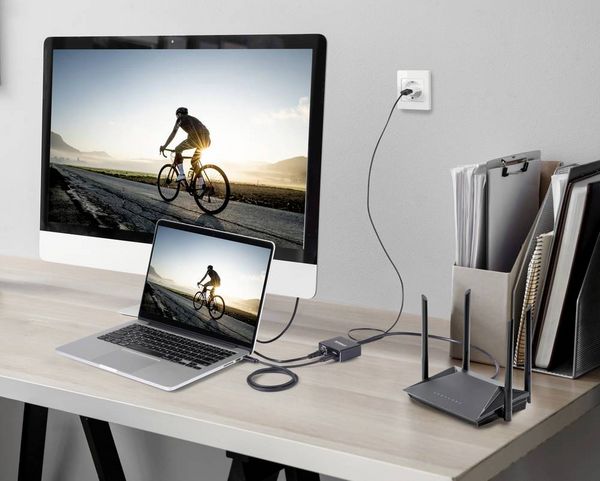 Produktbild: SpeaKa Professional SP-GNS-200 Netzwerkadapter/Hub 1 GBit/s USB-C&reg;, RJ45
