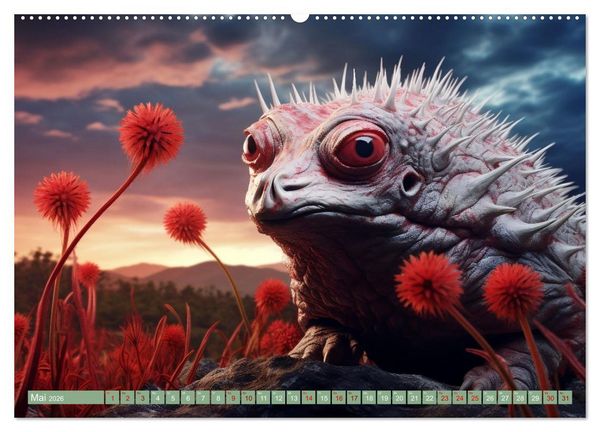 Produktbild: Galaktische Wesen (Wandkalender 2026 DIN A2 quer), CALVENDO Monatskalender