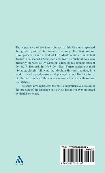 Produktbild: A Grammar of New Testament Greek