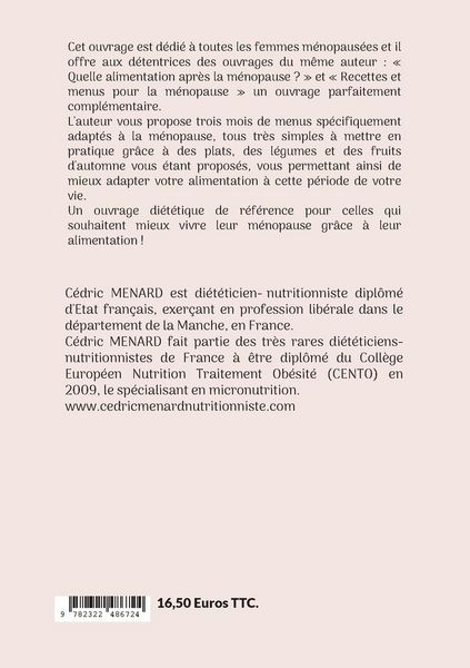 Produktbild: Menus d'automne pour la m&eacute;nopause.