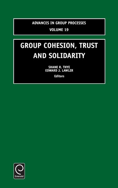 Produktbild: Group Cohesion, Trust and Solidarity