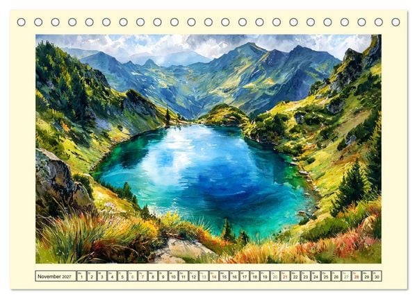Produktbild: Rum&auml;nien. Zwischen Karpaten und K&uuml;ste (Tischkalender 2027 DIN A5 quer), CALVENDO Monatskalender