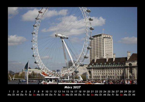 Produktbild: London 2027 Fotokalender DIN A3