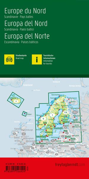 Produktbild: freytag & berndt Stra&szlig;enkarte Nordeuropa 1:2 Mio.