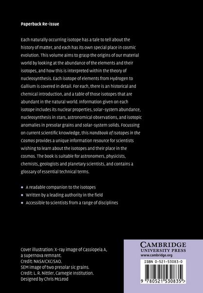 Produktbild: Handbook of Isotopes in the Cosmos