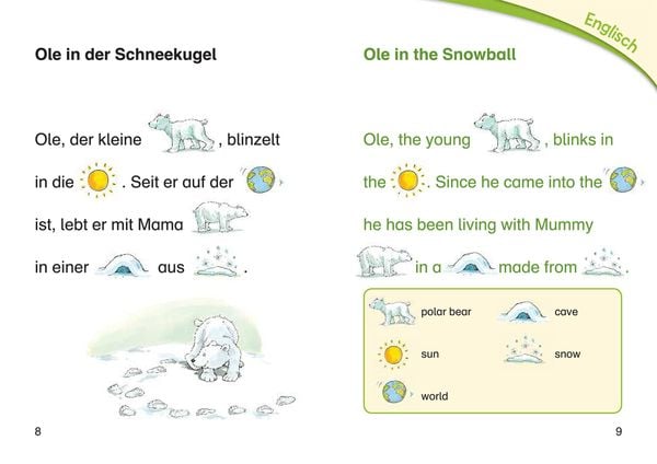 Produktbild: Bildermaus - Mit Bildern Englisch lernen - Geschichten vom kleinen Eisbären - Little Polar Bear Stories