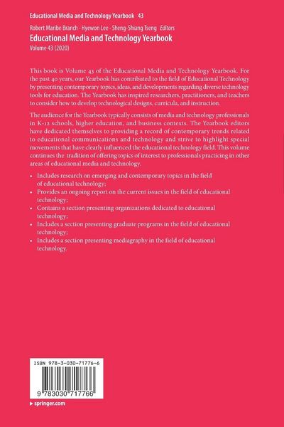 Produktbild: Educational Media and Technology Yearbook
