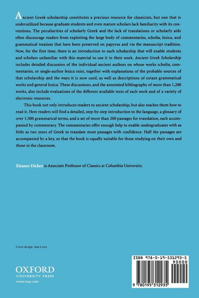 Produktbild: Ancient Greek Scholarship