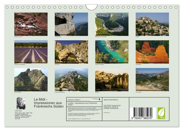 Produktbild: Le Midi - Impressionen aus Frankreichs S&uuml;den (Wandkalender 2026 DIN A4 quer), CALVENDO Monatskalender