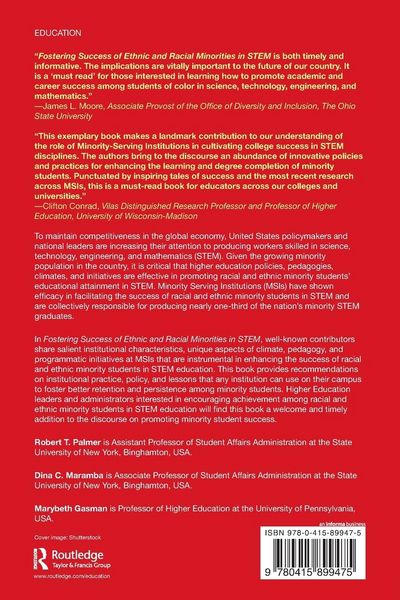 Produktbild: Fostering Success of Ethnic and Racial Minorities in STEM