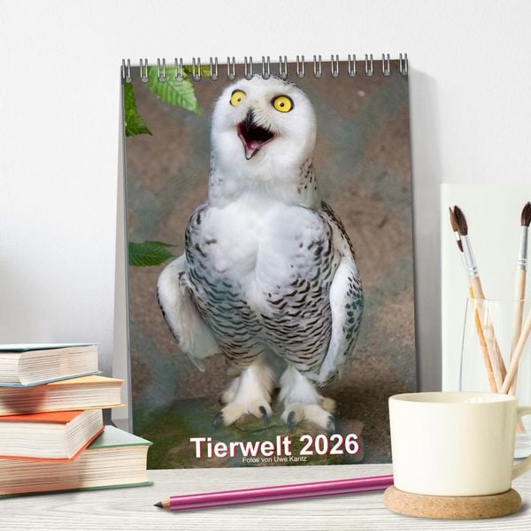 Produktbild: Tiere (Tischkalender 2026 DIN A5 hoch), CALVENDO Monatskalender