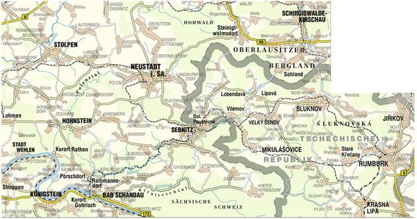Produktbild: Sebnitz und Umgebung 1 : 33 000