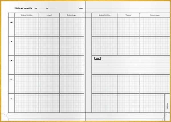 Produktbild: Vorbereitungsheft C5 gold
