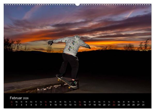 Produktbild: it's SKATEBOARDING (hochwertiger Premium Wandkalender 2026 DIN A2 quer), Kunstdruck in Hochglanz