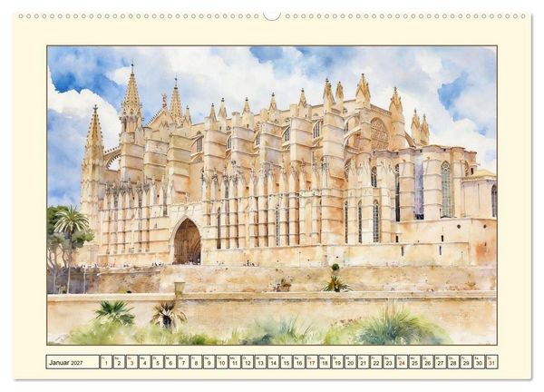 Produktbild: Lieblingsinsel Mallorca (hochwertiger Premium Wandkalender 2027 DIN A2 quer), Kunstdruck in Hochglanz