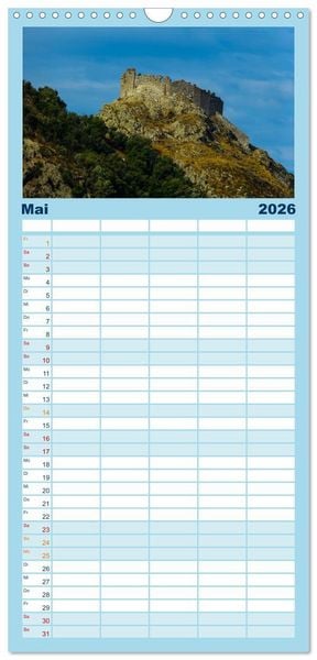 Produktbild: Familienplaner 2026 - Zauberhaftes Elba mit 5 Spalten (Wandkalender, 21 x 45 cm) CALVENDO