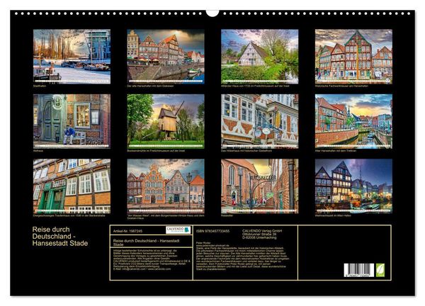 Produktbild: Reise durch Deutschland - Hansestadt Stade (Wandkalender 2026 DIN A2 quer), CALVENDO Monatskalender
