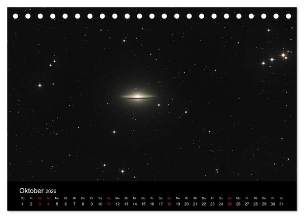 Produktbild: Universum - Eine Reise zu den Sternen (Tischkalender 2026 DIN A5 quer), CALVENDO Monatskalender